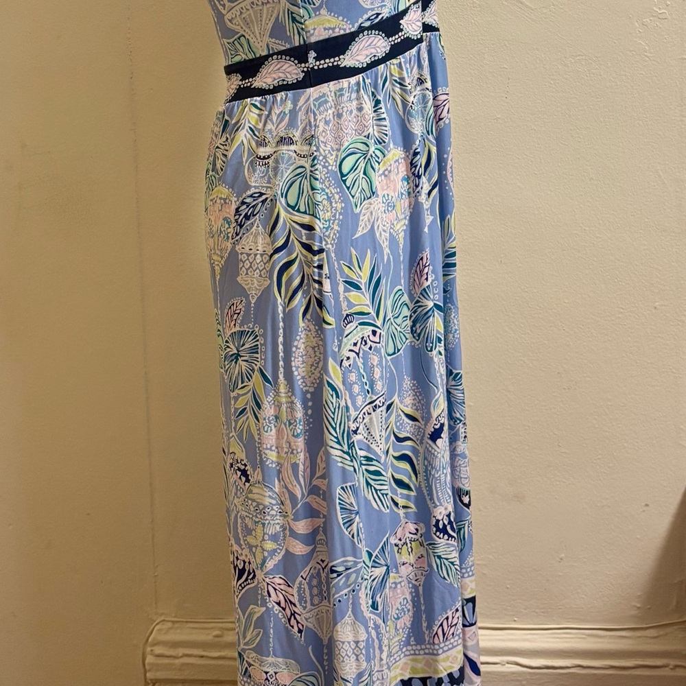 Lilly Pulitzer McKinley Maxi Dress Blue Peri Lapis Lanterns size Small - Picture 9 of 16